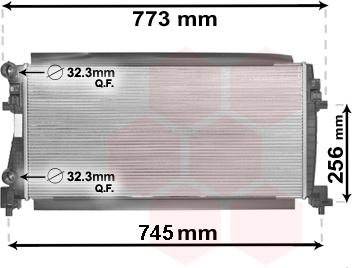 Van Wezel 58002340 - Radiatorius, variklio aušinimas onlydrive.pro