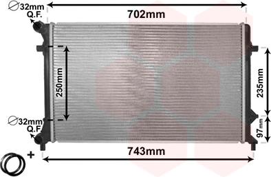 Van Wezel 58002205 - Radiaator,mootorijahutus onlydrive.pro