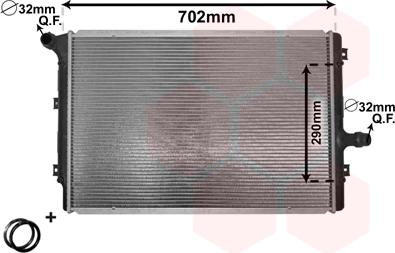 Van Wezel 58002208 - Radiatorius, variklio aušinimas onlydrive.pro