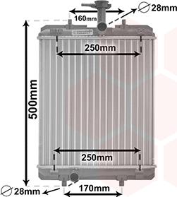 Van Wezel 53002360 - Radiator, engine cooling onlydrive.pro