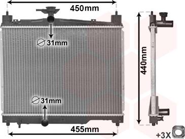 Van Wezel 53002251 - Radiator, engine cooling onlydrive.pro