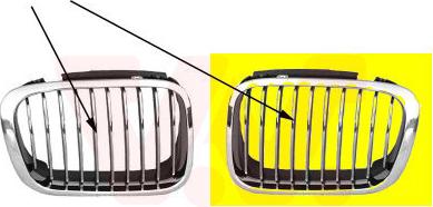 Van Wezel 0646515 - Radiator Grille onlydrive.pro