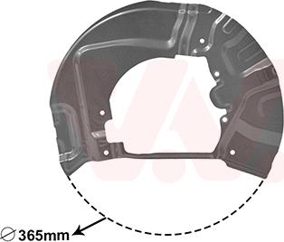 Van Wezel 0655372 - Splash Panel, guard, brake disc onlydrive.pro