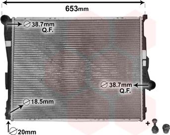 Van Wezel 06002205 - Radiators, Motora dzesēšanas sistēma onlydrive.pro