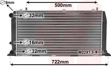 Van Wezel 03002047 - Radiatorius, variklio aušinimas onlydrive.pro