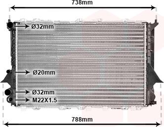 Van Wezel 03002077 - Radiator, engine cooling onlydrive.pro