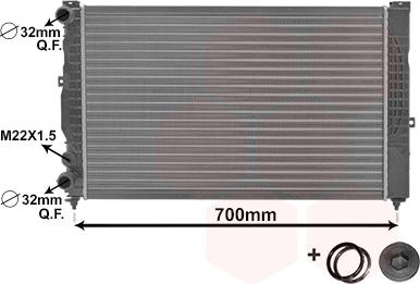 Van Wezel 03002123 - Radiators, Motora dzesēšanas sistēma onlydrive.pro