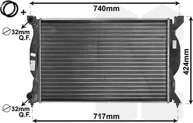 Van Wezel 03002201 - Radiatorius, variklio aušinimas onlydrive.pro