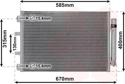 Van Wezel 18005487 - Lauhdutin, ilmastointilaite onlydrive.pro