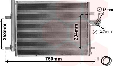 Van Wezel 18005428 - Kondensatorius, oro kondicionierius onlydrive.pro