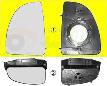 Van Wezel 1747831 - Spoguļstikls, Ārējais atpakaļskata spogulis onlydrive.pro