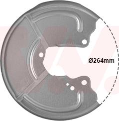 Van Wezel 1754374 - Dubļu sargs, Bremžu disks onlydrive.pro