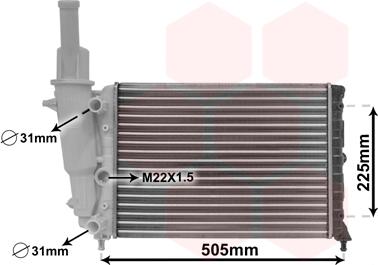 Van Wezel 17002138 - Radiator, engine cooling onlydrive.pro