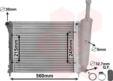 Van Wezel 17002345 - Radiaator,mootorijahutus onlydrive.pro