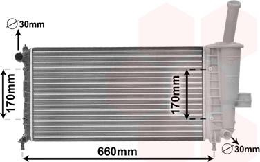 Van Wezel 17002208 - Radiators, Motora dzesēšanas sistēma onlydrive.pro