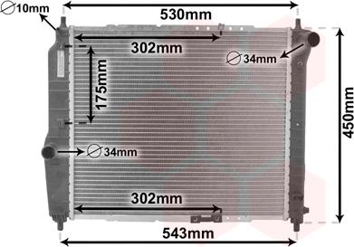 Van Wezel 81002066 - Radiator, engine cooling onlydrive.pro