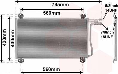 Van Wezel 30005219 - Конденсатор кондиционера onlydrive.pro