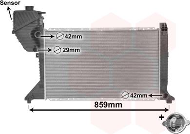 Van Wezel 30002300 - Радиатор, охлаждение двигателя onlydrive.pro