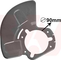 Van Wezel 3745374 - Splash Panel, guard, brake disc onlydrive.pro