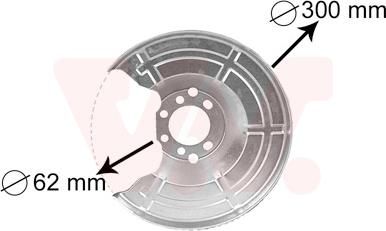 Van Wezel 3745371 - Splash Panel, guard, brake disc onlydrive.pro