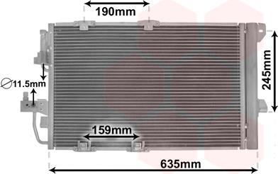 Van Wezel 37005326 - Kondensatorius, oro kondicionierius onlydrive.pro