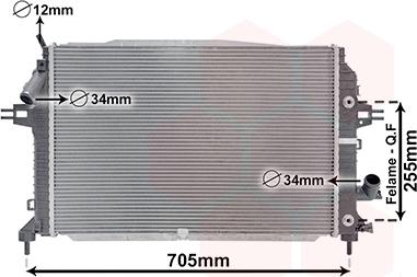 Van Wezel 37002460 - Radiator, engine cooling onlydrive.pro