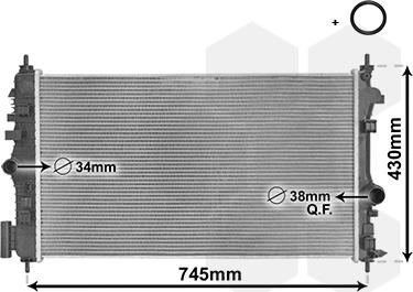 Van Wezel 37002474 - Radiatorius, variklio aušinimas onlydrive.pro