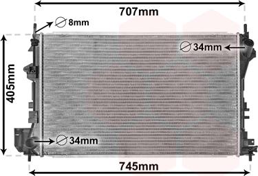 Van Wezel 37002338 - Radiator, engine cooling onlydrive.pro