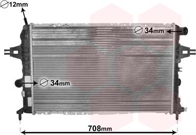 Van Wezel 37002252 - Radiatorius, variklio aušinimas onlydrive.pro