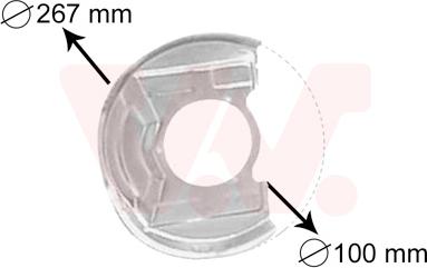 Van Wezel 3730371 - Splash Panel, guard, brake disc onlydrive.pro