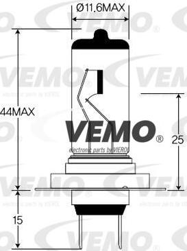 Vemo V99-84-0002 - Kvēlspuldze, Tālās gaismas lukturis onlydrive.pro