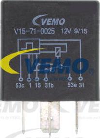 Vemo V15-71-0025 - Relay, wipe / wash interval onlydrive.pro