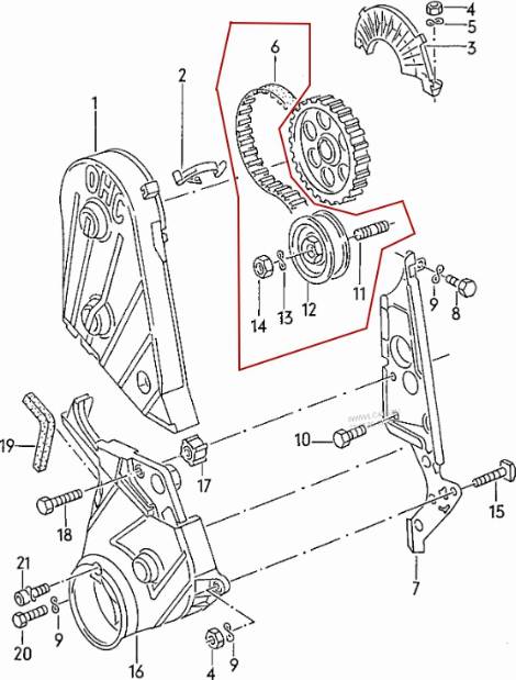 VW N 011 133 7 - Paskirstymo diržo komplektas onlydrive.pro