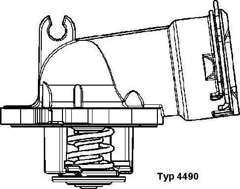 WAHLER 4490.87D - Termostatas, aušinimo skystis onlydrive.pro