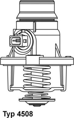 WAHLER 4508.105D - Coolant thermostat / housing onlydrive.pro