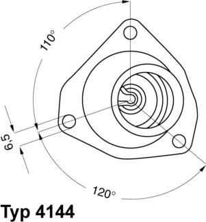 WAHLER 4144.92D - Coolant thermostat / housing onlydrive.pro