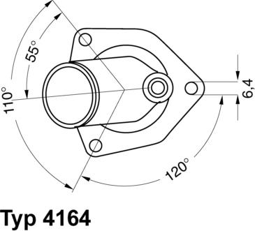 WAHLER 4164.92D - Coolant thermostat / housing onlydrive.pro