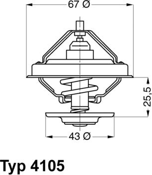 WAHLER 410583D - Termostatas, aušinimo skystis onlydrive.pro