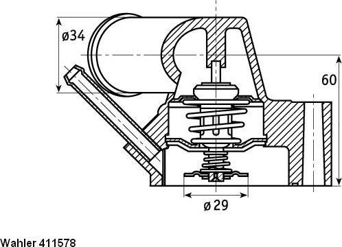 WAHLER 411578.92D - Coolant thermostat / housing onlydrive.pro