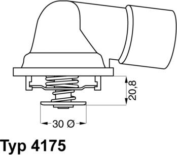 WAHLER 4175.92D - Termostatas, aušinimo skystis onlydrive.pro