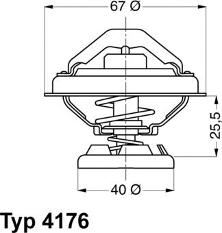 WAHLER 4176.85D - Termostats, Dzesēšanas šķidrums onlydrive.pro