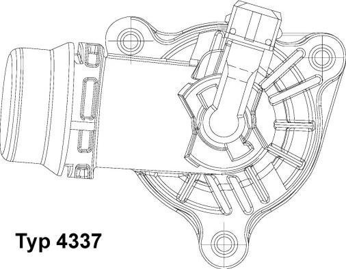 WAHLER 4337.105D - Termostatas, aušinimo skystis onlydrive.pro