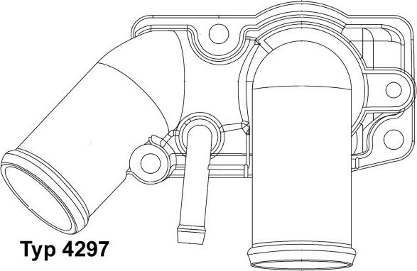 WAHLER 4297.92D - Coolant thermostat / housing onlydrive.pro