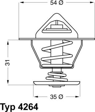 WAHLER 4264.84D - Termostats, Dzesēšanas šķidrums onlydrive.pro