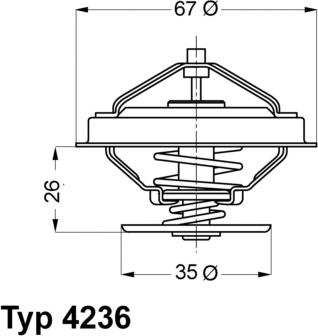 WAHLER 4236.92D - Termostatas, aušinimo skystis onlydrive.pro