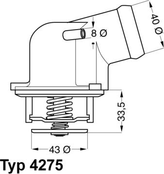 WAHLER 4275.87D - Termostats, Dzesēšanas šķidrums onlydrive.pro