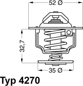 WAHLER 4270.88D - Termostatas, aušinimo skystis onlydrive.pro