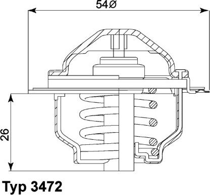 WAHLER 3472.87D - Termostaatti, jäähdytysneste onlydrive.pro