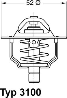 WAHLER 310088D - Termostats, Dzesēšanas šķidrums onlydrive.pro