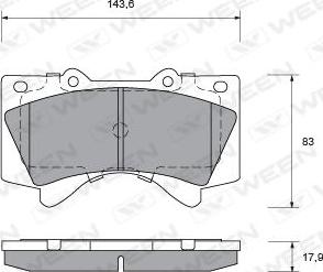 AISIN SN139P - Brake Pad Set, disc brake onlydrive.pro